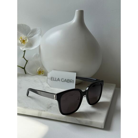 NEW Saint Laurent SLM105/F Square Sunglasses in Black - Picture 10 of 10